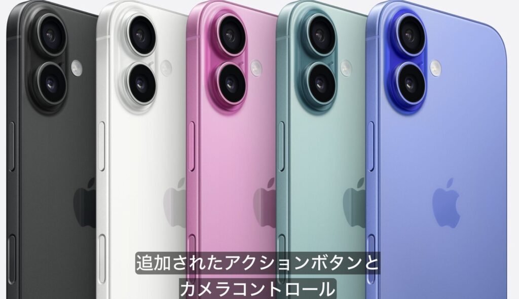 iPhone16のカメラコントロールとアクションボタン